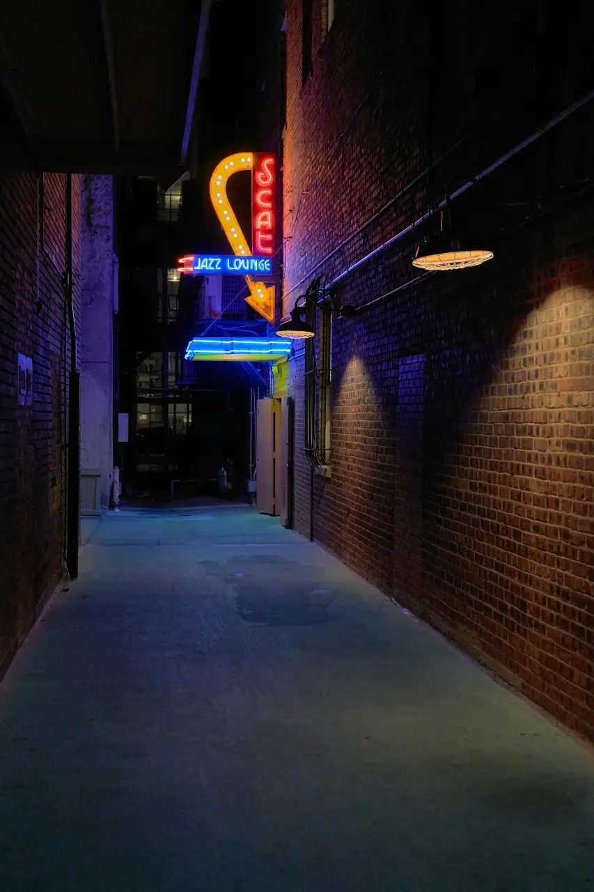Neon in the dark